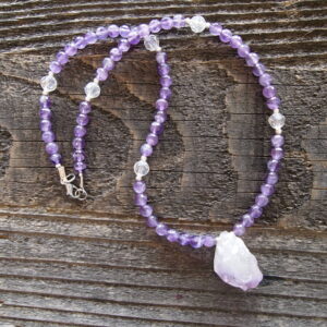 Amethyst Beaded Necklace