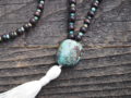 Turquoise & Wood Sacred Mala