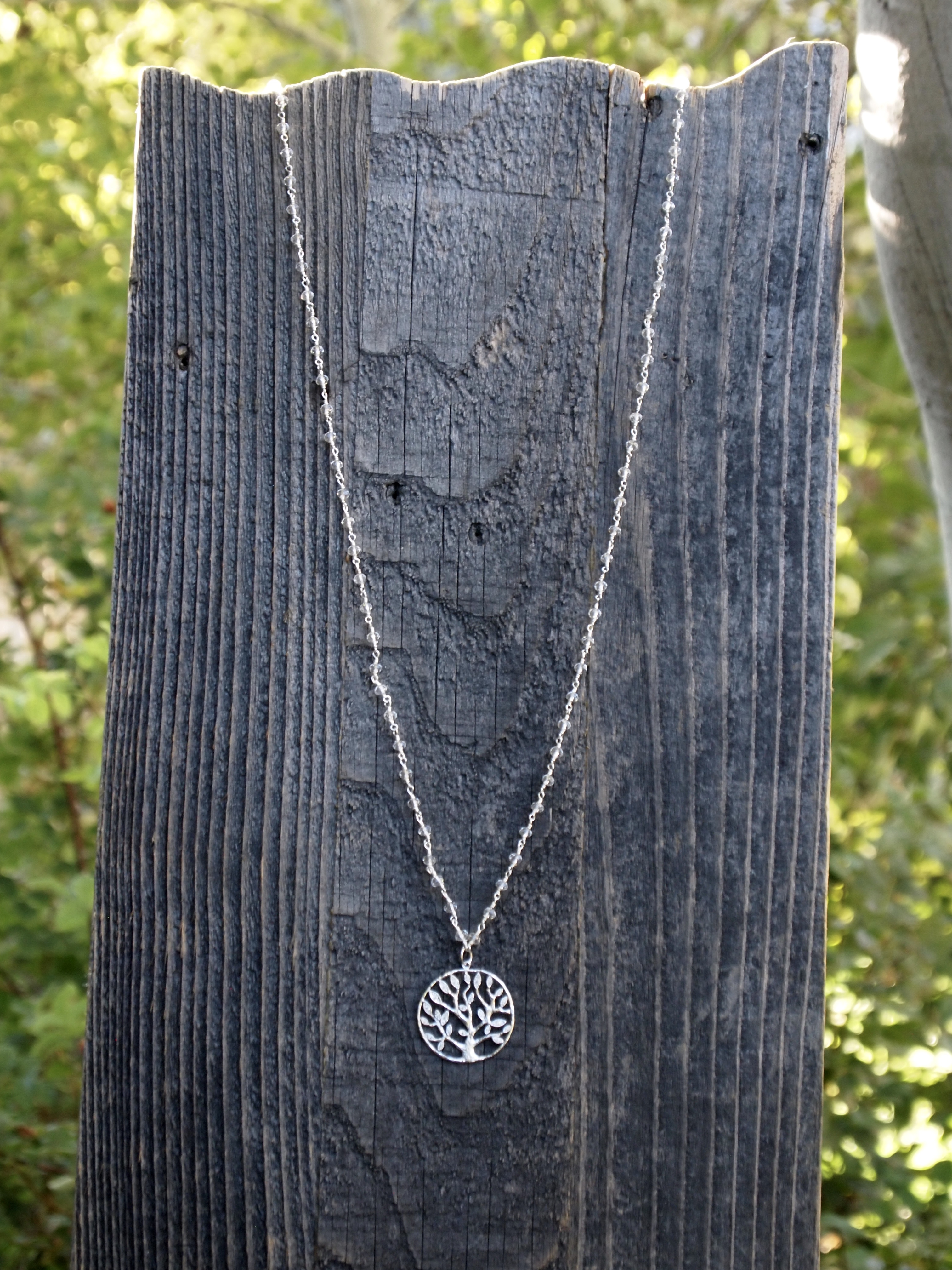Clear Quartz & Tree of Life Sacred Mala - Image 2