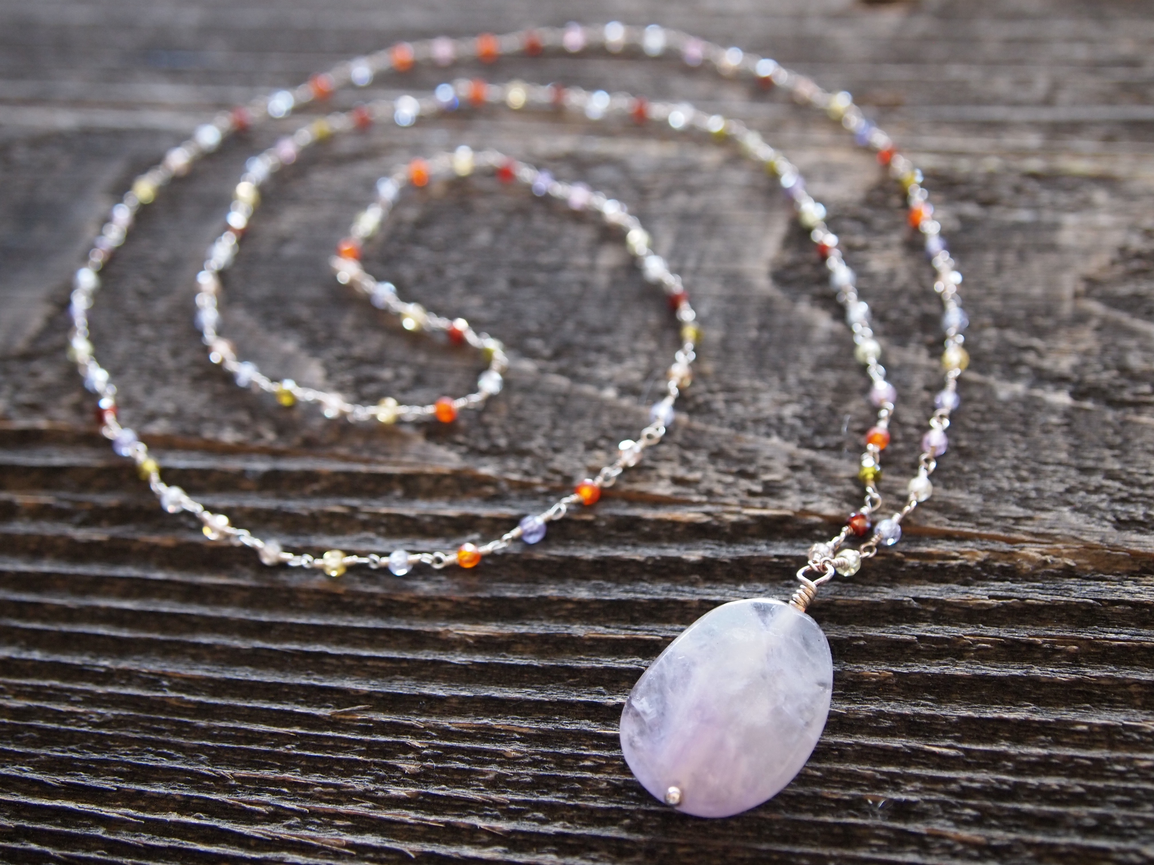 Multi-Colored Quartz & Amethyst Sacred Mala
