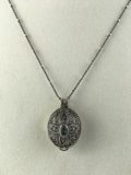 Locket Necklace with Topaz stone
