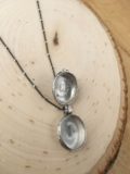 Locket Necklace with Topaz stone